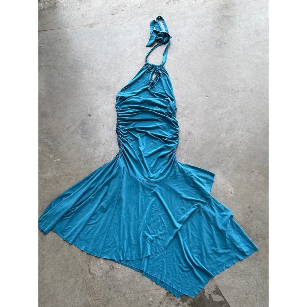 Women’s blue halter neck Dress Size Small